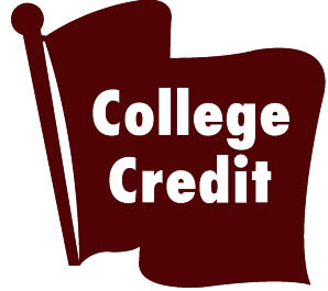 college credit flag